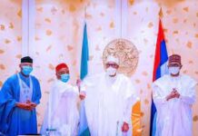 President Buhari Receives Senator Nwaoboshi As He Decamps From PDP To APC