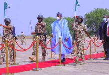 President Buhari Arrives Borno On A one Day Working Visit buhari arrives borno