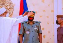 Just In: President Buhari Decorates Chief of Army Staff chief of army staff