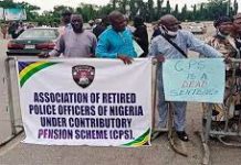 Protesting Retired Police Officers Storm National Assembly retired police officers protest