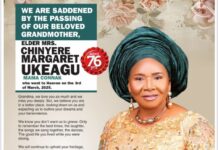 EXIT Of An Icon : The Final Journey of Mama CONNAK – Late Elder Mrs. Chinyere Margaret Ukeagu