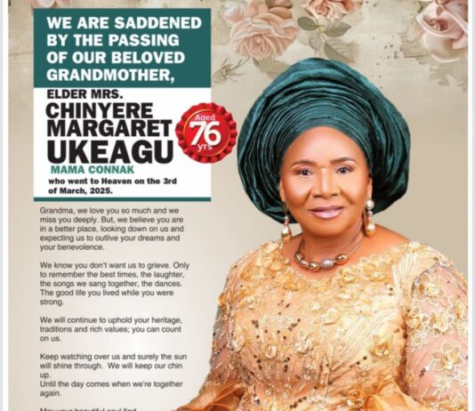 EXIT Of An Icon : The Final Journey of Mama CONNAK – Late Elder Mrs. Chinyere Margaret Ukeagu